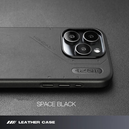 Technology Plain Leather Magnetic Phone Case